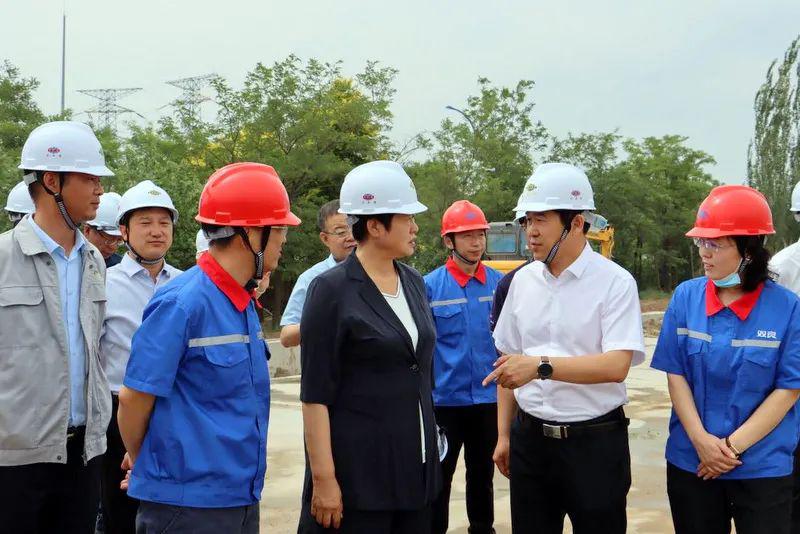 包头副市长王秀莲赴双良硅材料项目施工现场视察