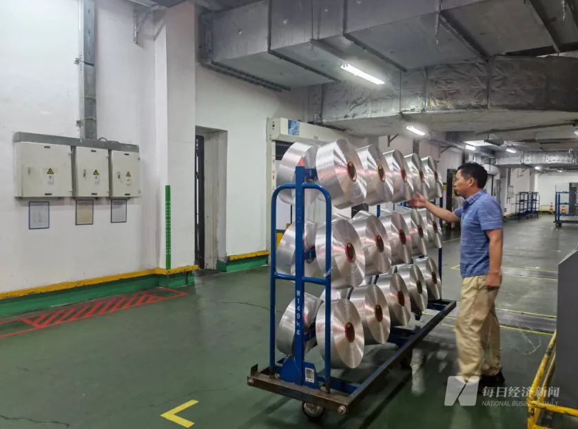 东方盛虹旗下化纤生产工厂。图片来源:每经记者 黄鑫磊 摄