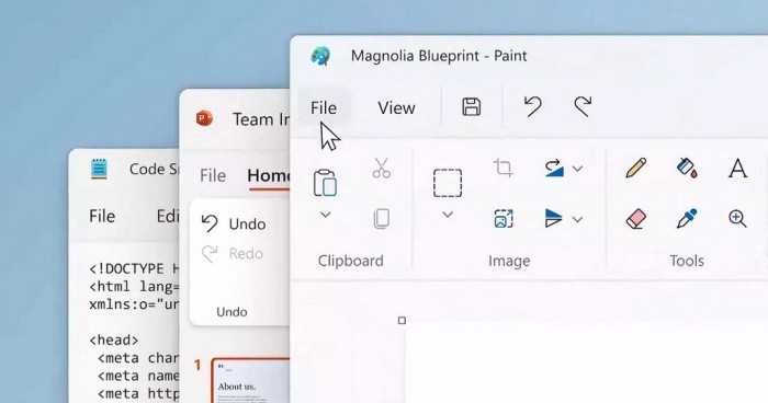 Windows 11：画图和记事本应用将会获得Fluent视觉升级