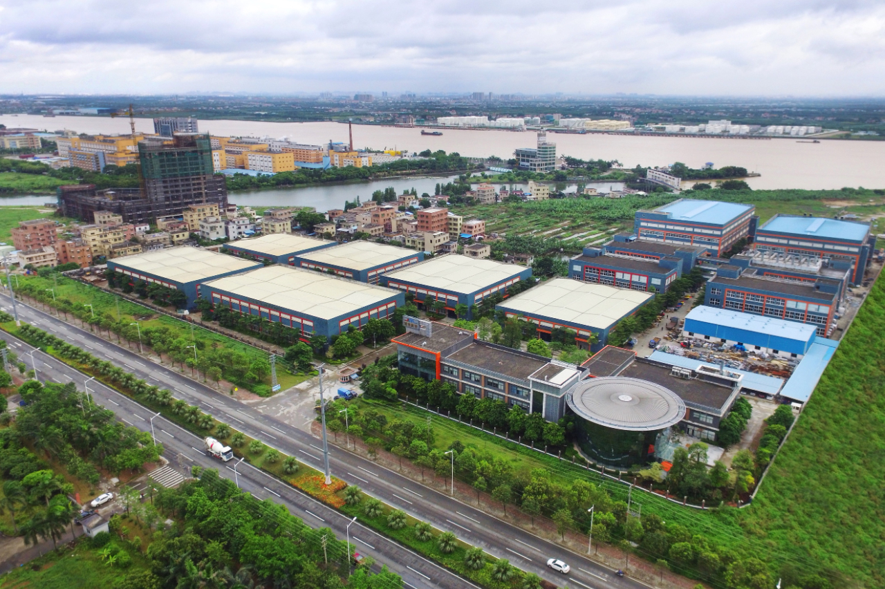 金马游乐位于广东中山的游乐设施研发生产基地