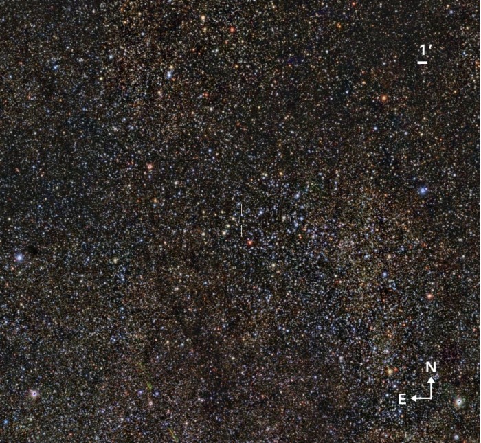 天文学家在天蝎座发现一个隐藏在众目睽睽之下的大质量星团