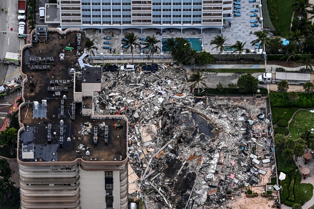 早安世界美佛罗里达州坍塌事故4人死亡仍有159人失联