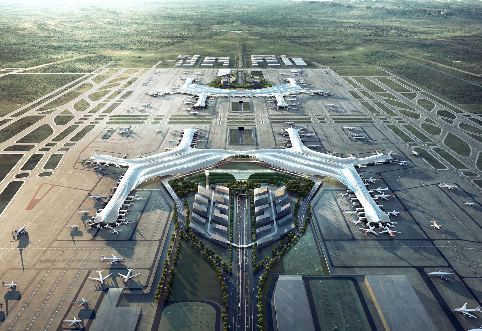 北京大兴国际机场航站楼|摄影|环境/建筑摄影|weiqiimage - 原创作品 - 站酷 (ZCOOL)