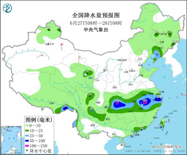 西南江南雨势较强 华北黄淮高温发展