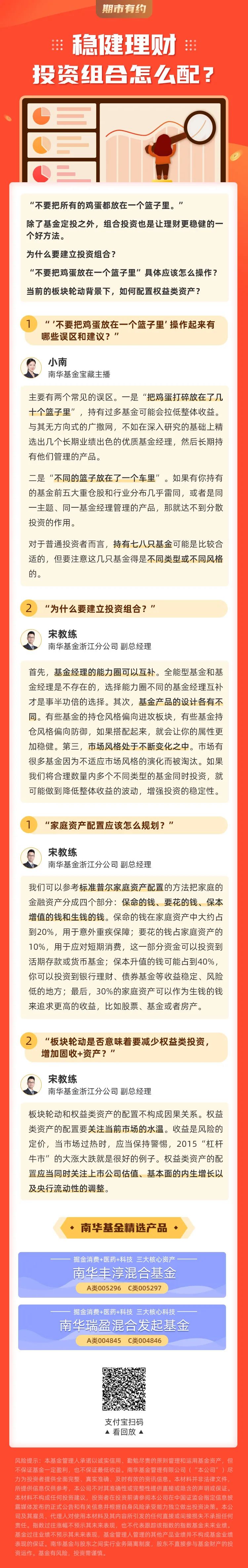 “稳健理财 投资组合怎么配？