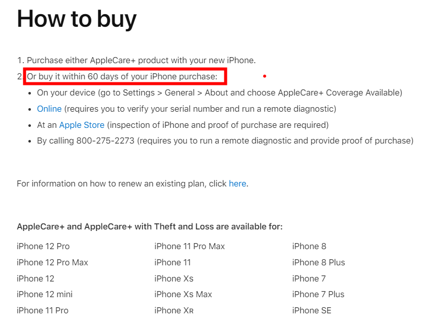 苹果国行 AppleCare+ 购买政策调整：自行购买仅支持 7 天时限