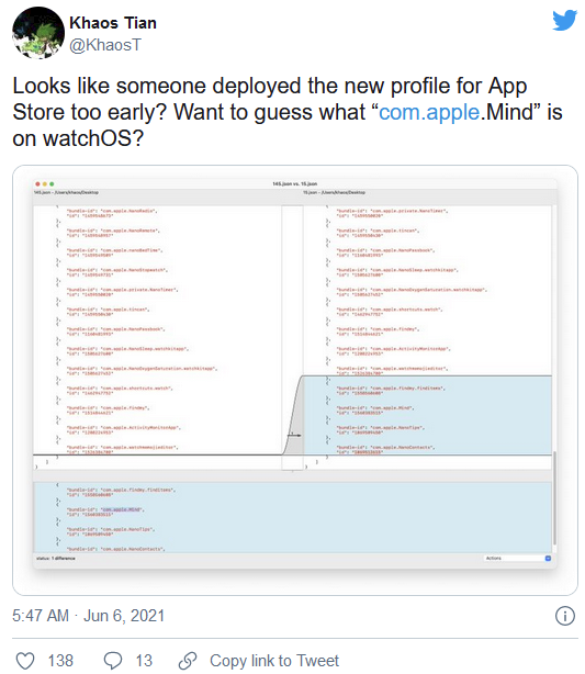 watchOS 8中的苹果手表 