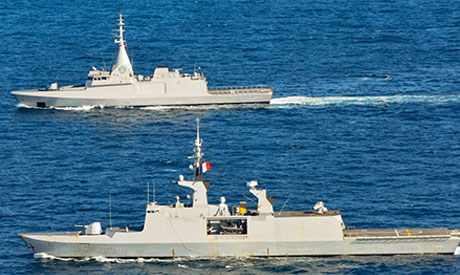 埃及与法国举行海上联合军事演习