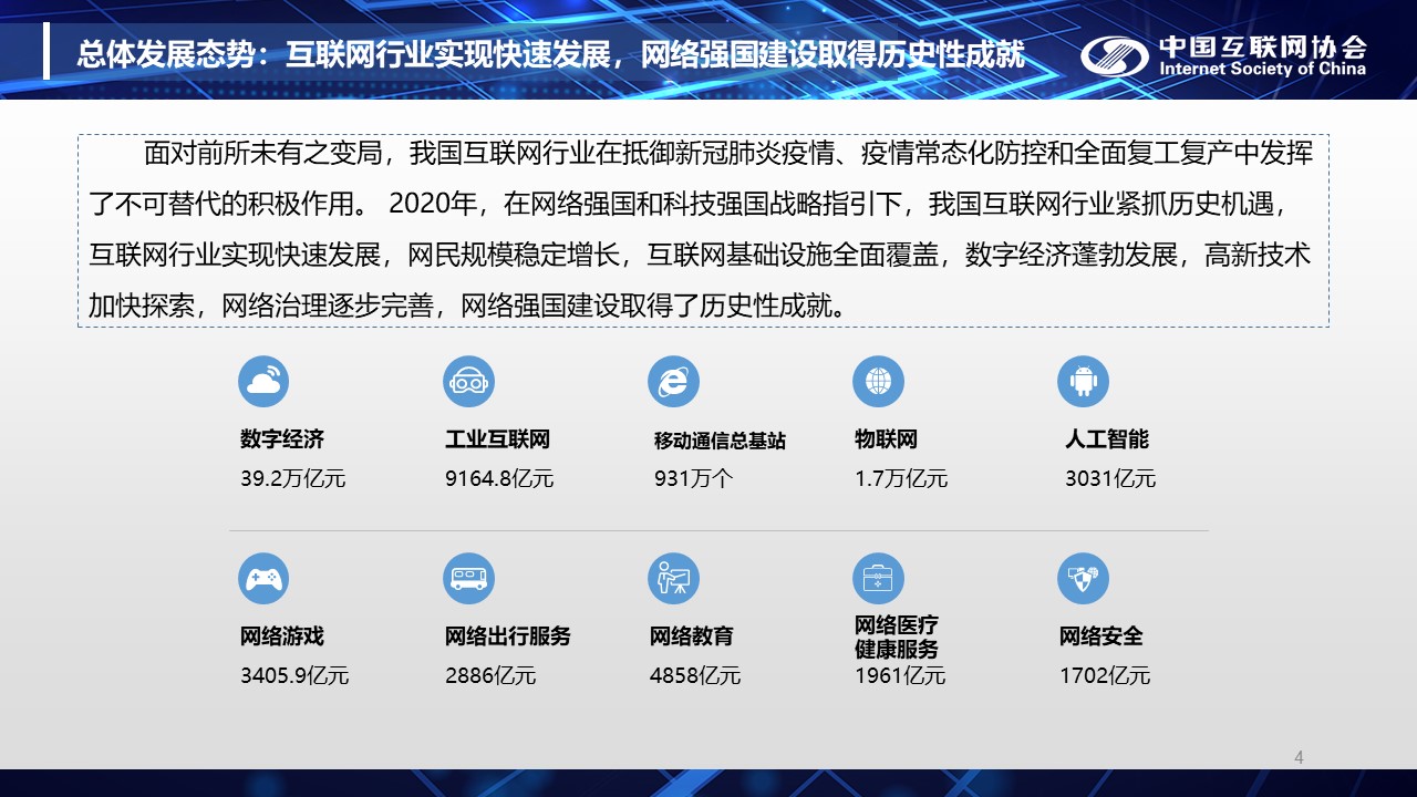 中国互联网发展报告：2020年我国骨干网络建设初步完成