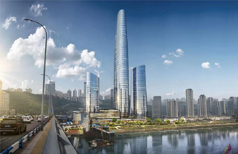 　　(万科陆海国际中心项目效果图)