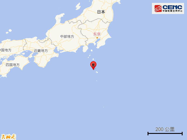日本本州东南海域发生52级地震