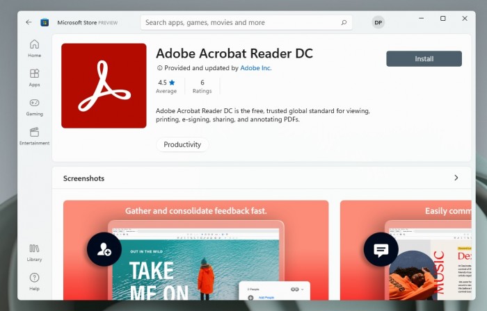 Windows 11商店迎来Adobe Acrobat Reader DC桌面应用程序|Adobe 