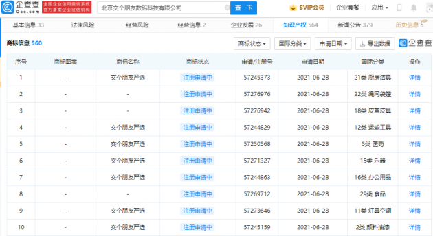 罗永浩公司申请“交个朋友严选”商标