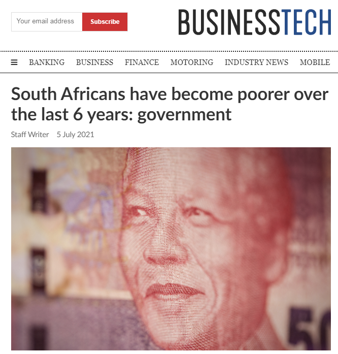 南非家庭白皮书显示收入差距极度失衡是南非面临的一个主要问题