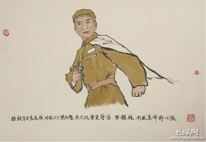 总是狼,对敌从不抱幻想,我们还要更警惕,紧握枪,打败美帝野心狼"