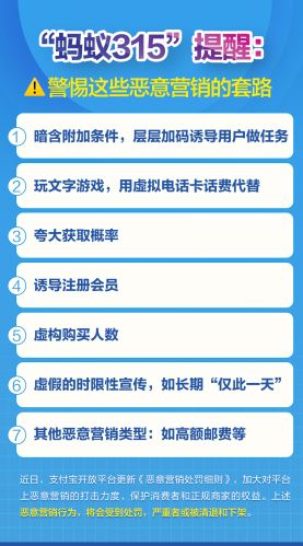 保护消费者和正规商家的权益 “蚂蚁315”出新规严打恶意营销