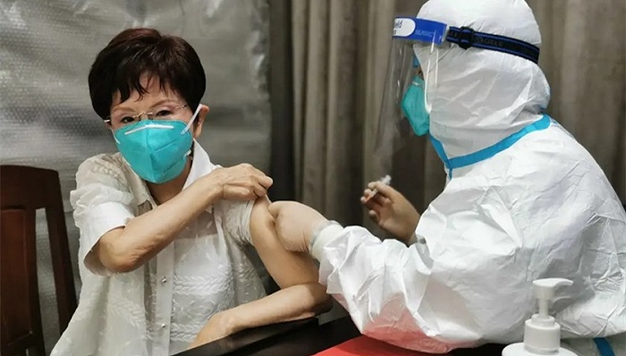 洪秀柱在大陆接种新冠疫苗：期盼台湾朋友能尽快打国际认证疫苗