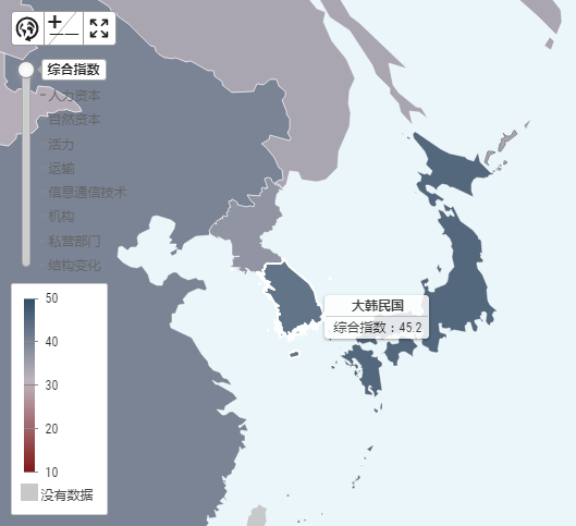 在193个经济体中,韩国综合指数位于前列。来源:UNCTAD