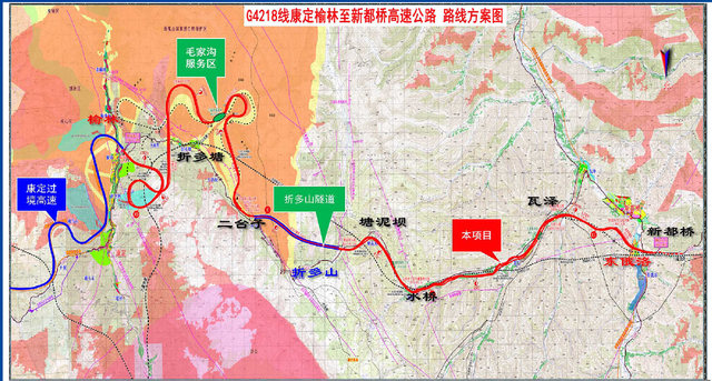 穿越折多山四川甘孜康新高速公路正式開建