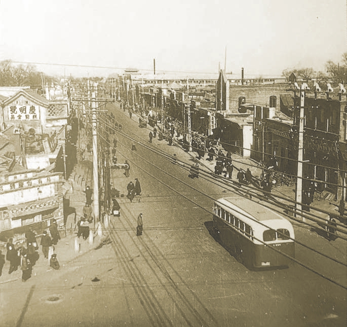 1961年北新桥北口 图片来源 北京市城市规划设计研究院