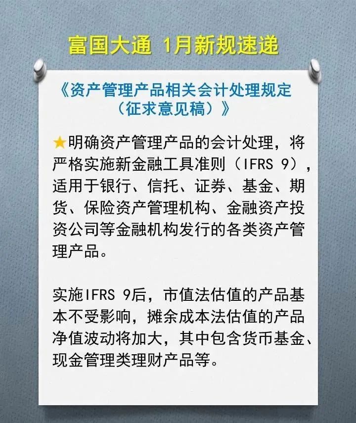 富说新规 | 一月，这些重磅金融新规开始实施！