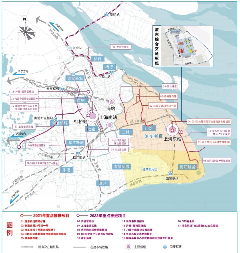 投资破千亿！上海10项重大交通项目开工