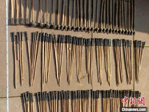 查获的狩猎工具. 梓潼县委宣传部供图