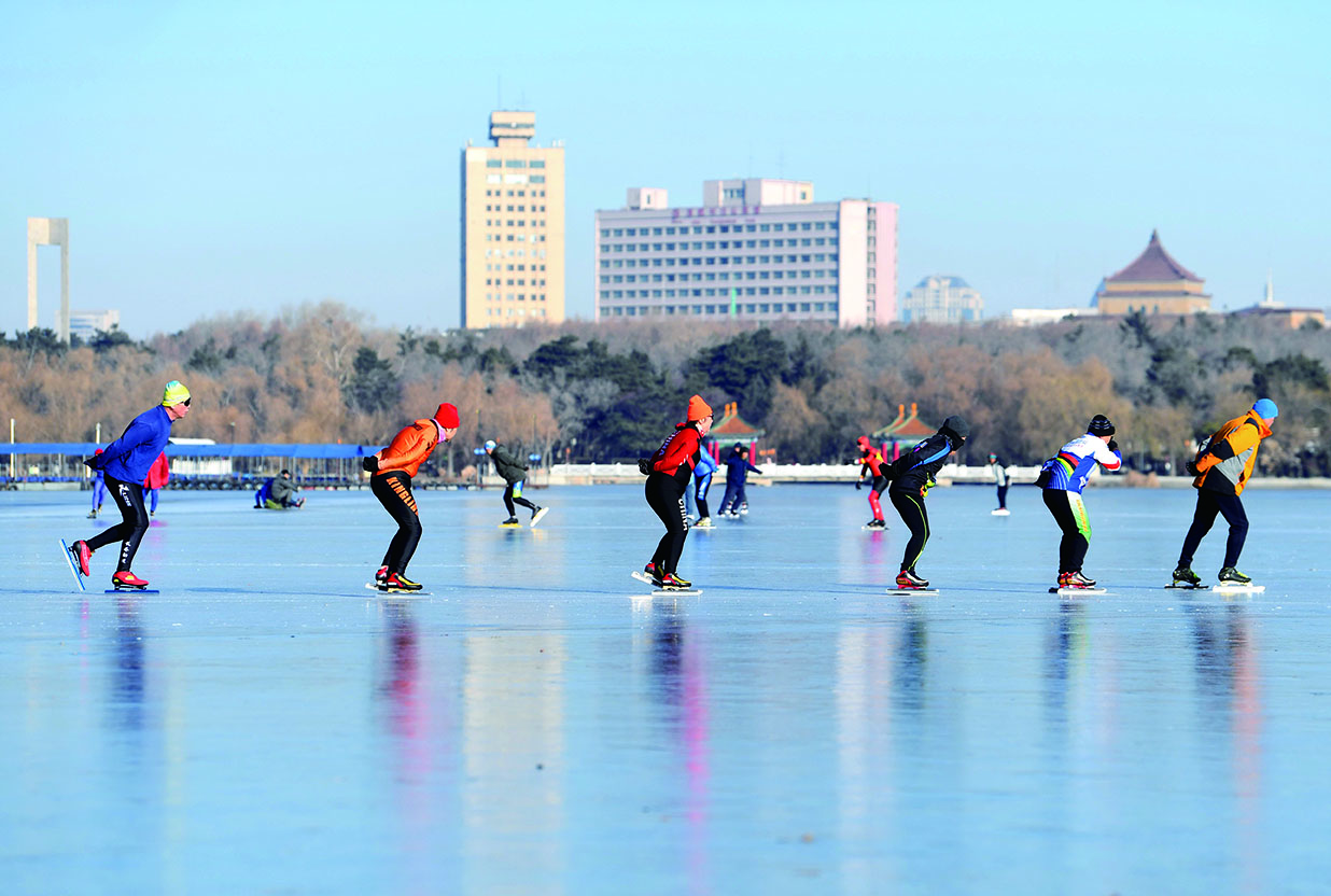天津武清南湖滑雪图片