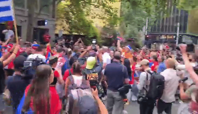 △The scene of supporters celebrating the scene (source: social media)