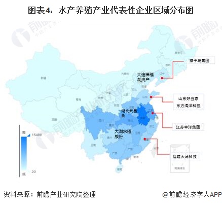 水产养殖行业产业园区分布图：内蒙古最多