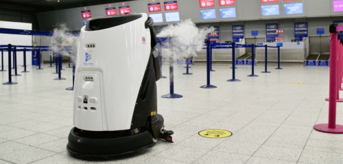 Scrubber 50 Sprayer在英国卢顿机场