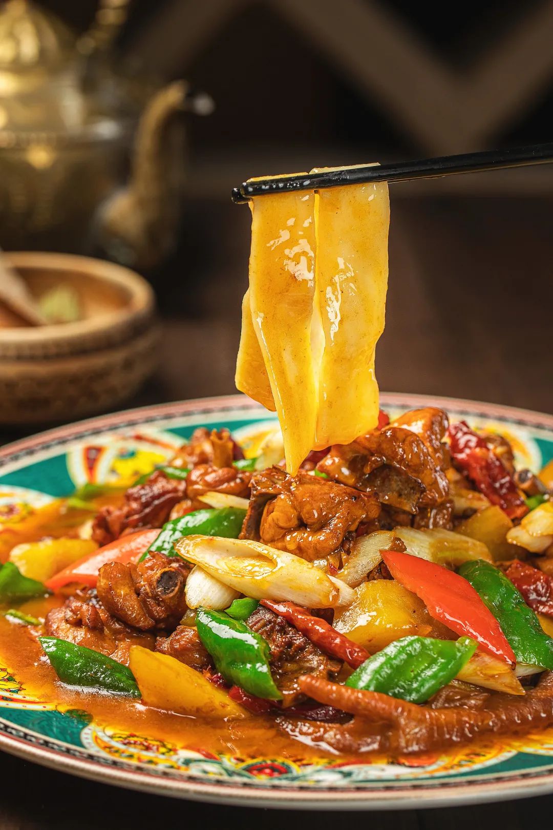 新疆大盘鸡拌面