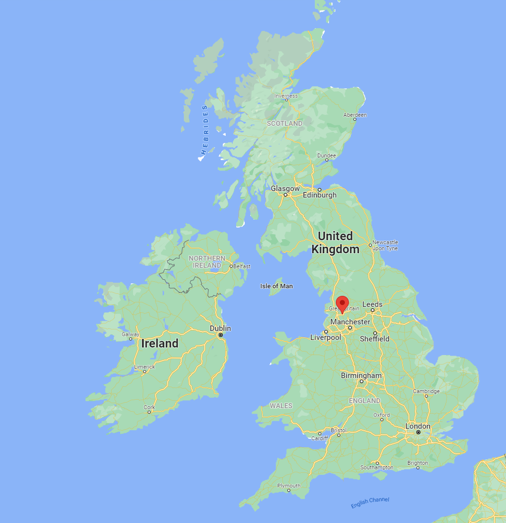 Location of Blackburn