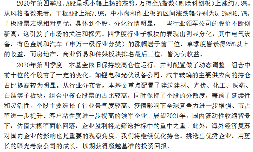2020年四季报 