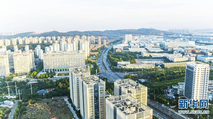 资料图 中国(云南)自贸试验区昆明片区一隅 图源:新华网
