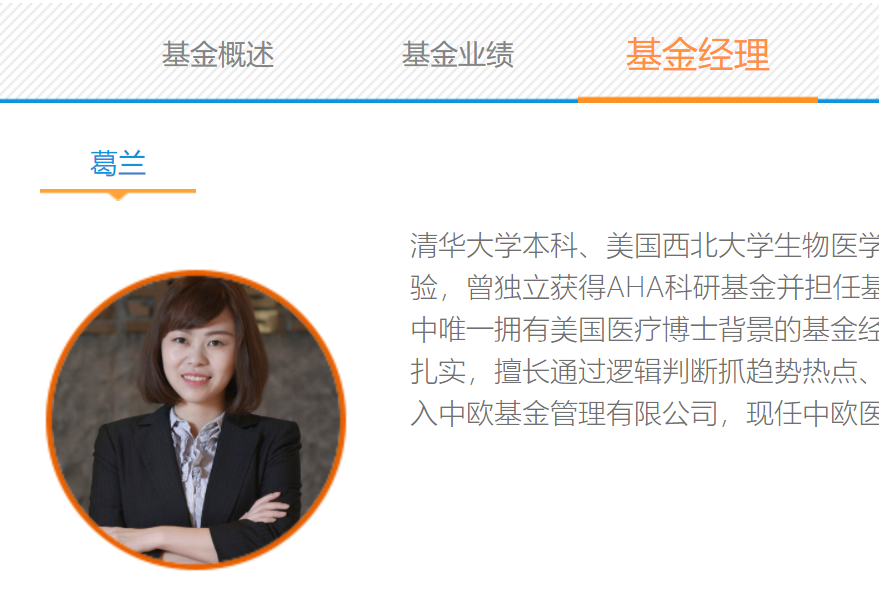 图片来源:中欧基金官网