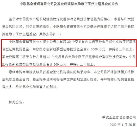 超6个亿！A股大跌，基金自购潮来了！中欧、华安最新出手