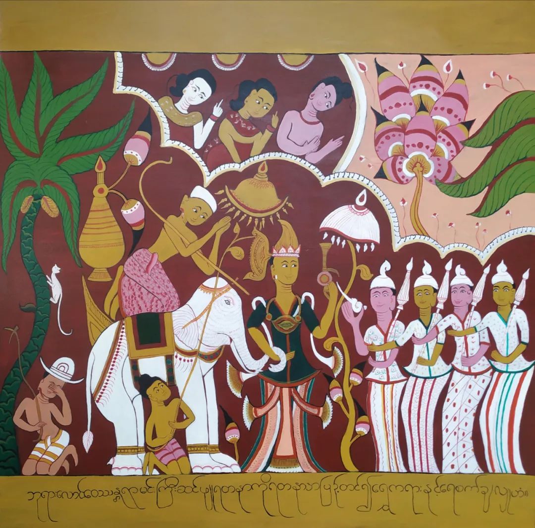 缅甸艺术作品在第九届中国北京国际美术双年展展出