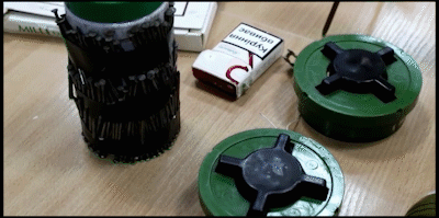 △给学生们展示的各种弹药