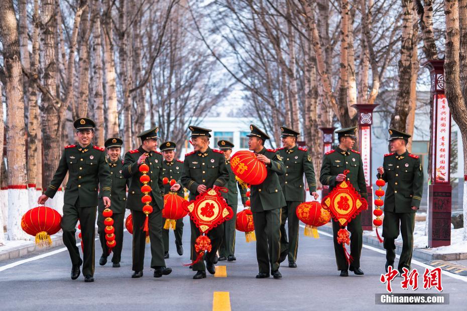 过年氛围组已开工看看军营的年味有多浓