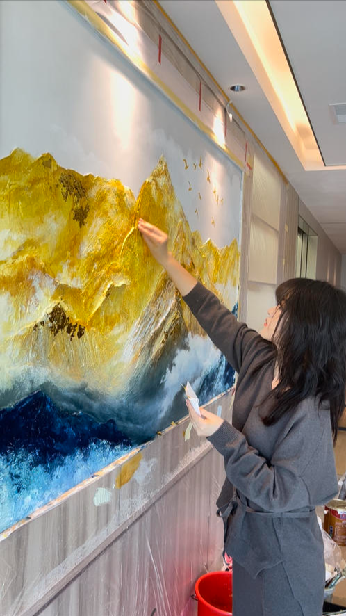 新青年上封面冬奥会动画宣传片刷屏95后壁画师张丽佳和朋友的原创