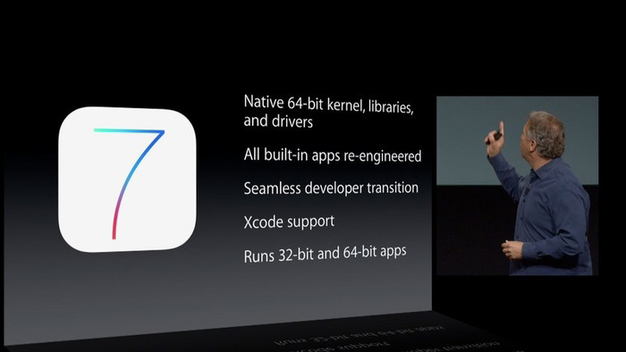 ▲和安卓阵营相比，苹果 iOS 推行 64 位顺利得多