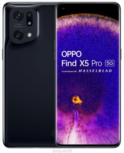 OPPO Find X5 Pro详细规格曝光：骁龙8旗舰芯片+5000万后置三摄