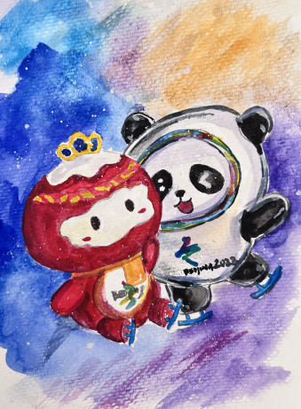 围观!内蒙古的孩子们"私人定制"版"冰墩墩""雪容融"上线!