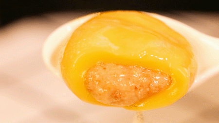 ▲大黄米汤圆：花生味