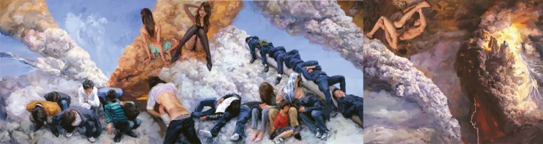 喻红《云端》局部