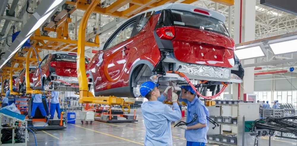 图为奇瑞控股的新能源汽车生产线.(奇瑞控股供图)