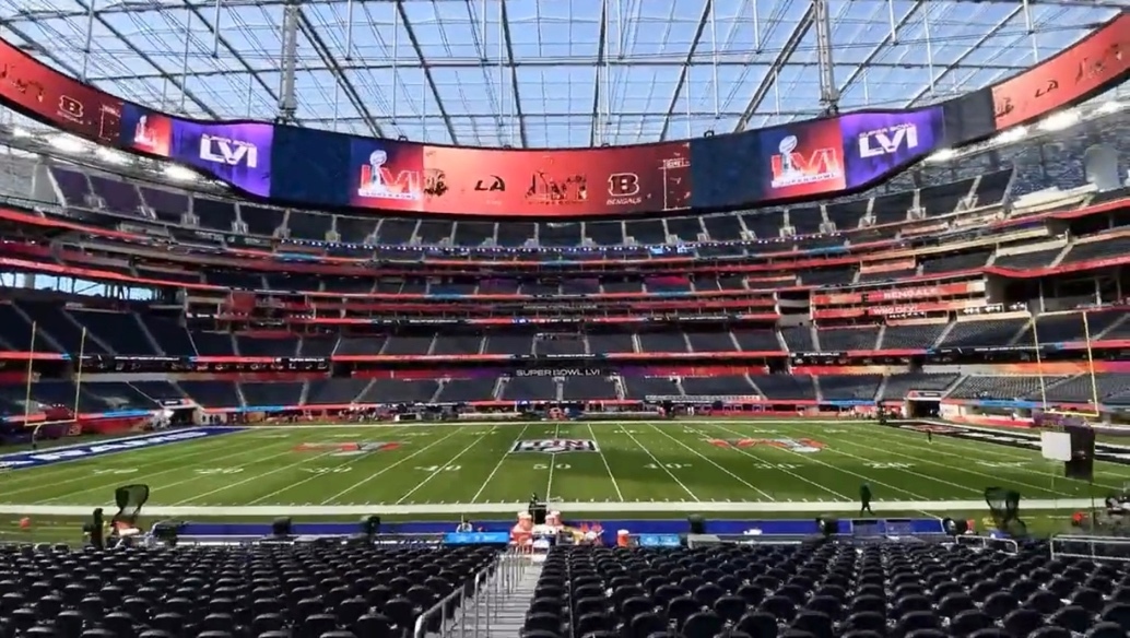 sofi体育场 图片来源:视频截图