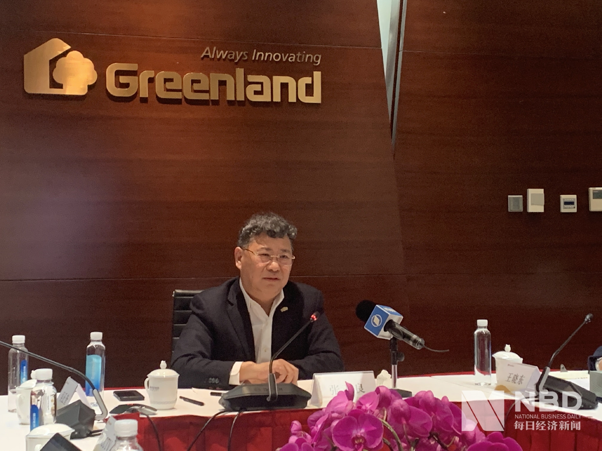 绿地集团董事长张玉良(每经记者 吴若凡 摄)