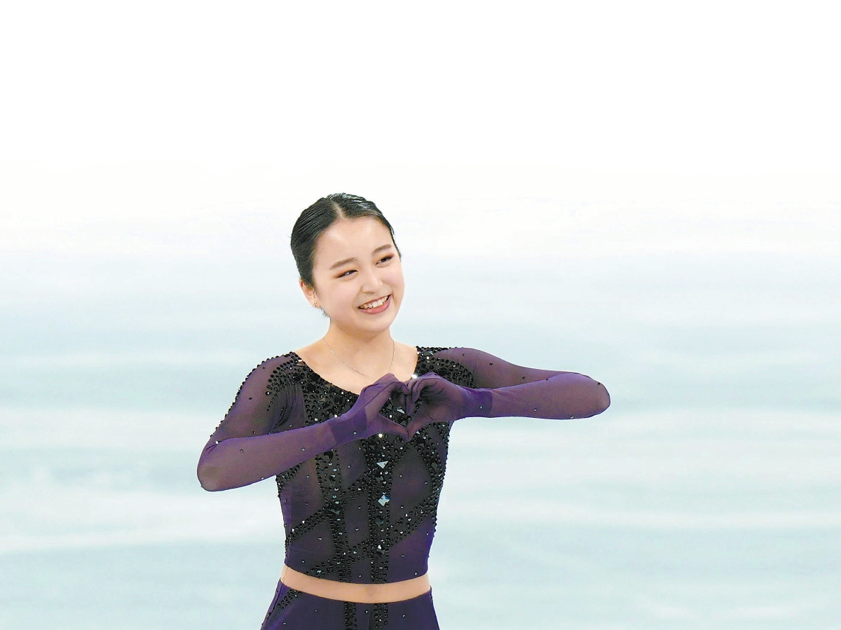 朱易这次笑着完成了比赛